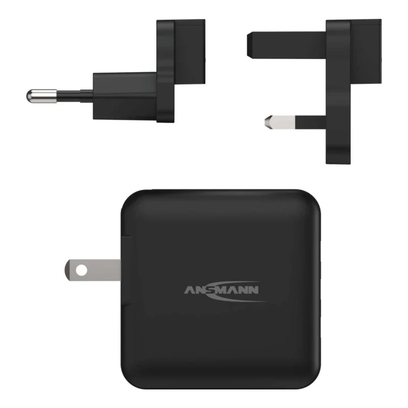 ANSMANN - Adaptateur - 3 x USB A vers prise européenne | Prise américaine | Prise britannique