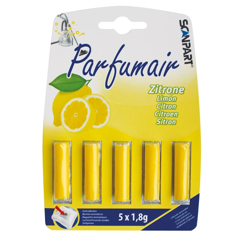 SCANPART - Aspirateur rafraîchisseur - Citron - 5 Pieces