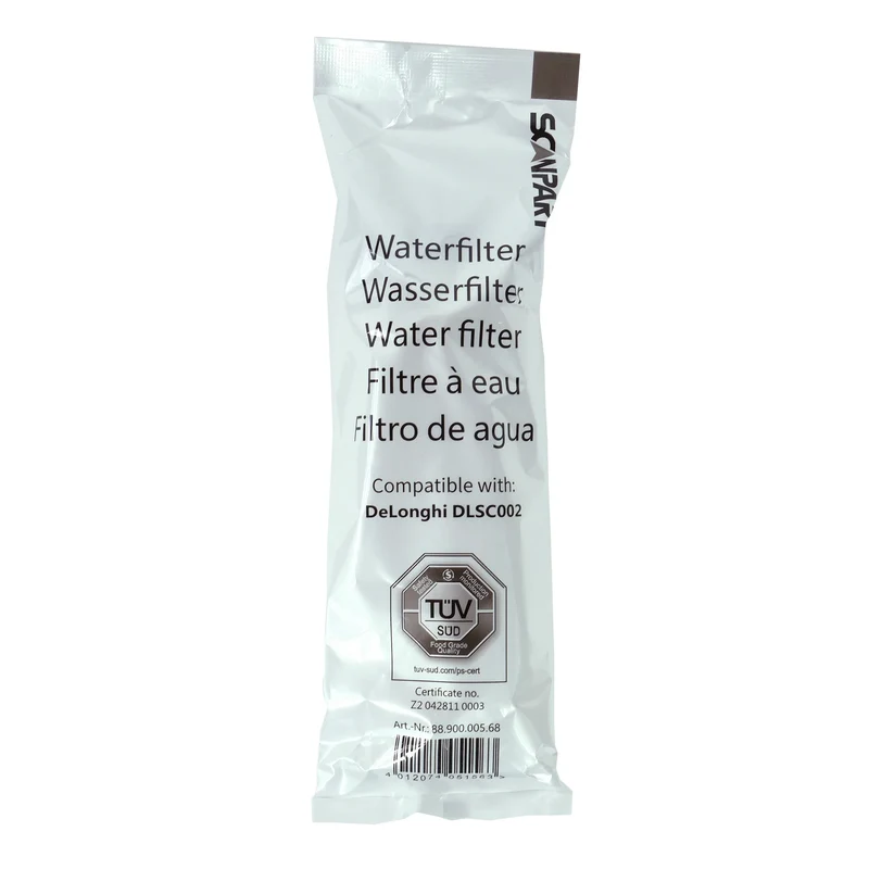 Scanpart Filtre à eau enfichable compatible avec DLSC002 applicable dans les machines à café de DeLonghi|AEG|Solis