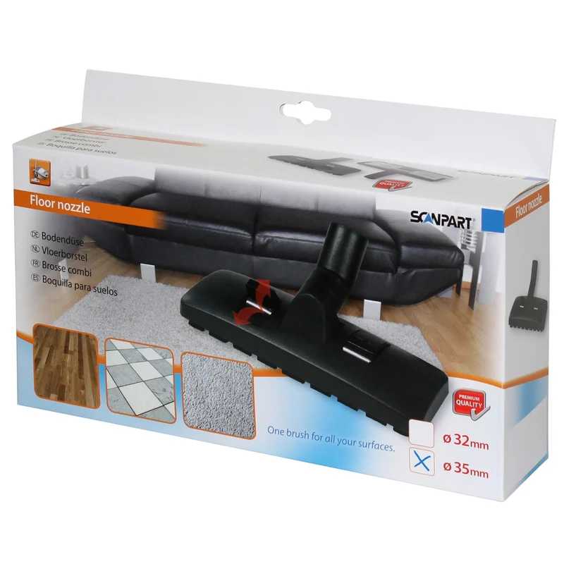 SCANPART Brosse combi - 27 cm - Polyester - diamètre 35 mm