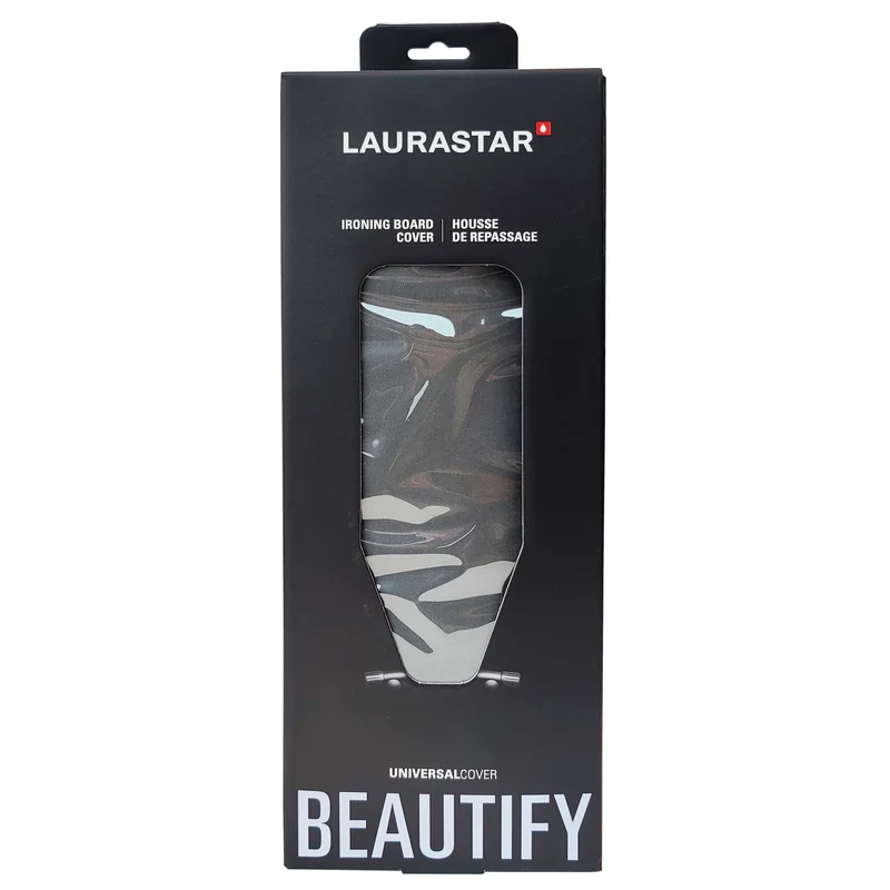 LAURASTAR - Housse pour table à repasser - UniversalCover - Beautify - Gris - 131 cm x 55 cm