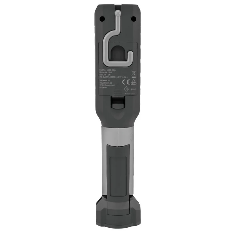ANSMANN - Lampe torche - WL230B - Lampe d'atelier - 230 lumens - 2 piles AAA
