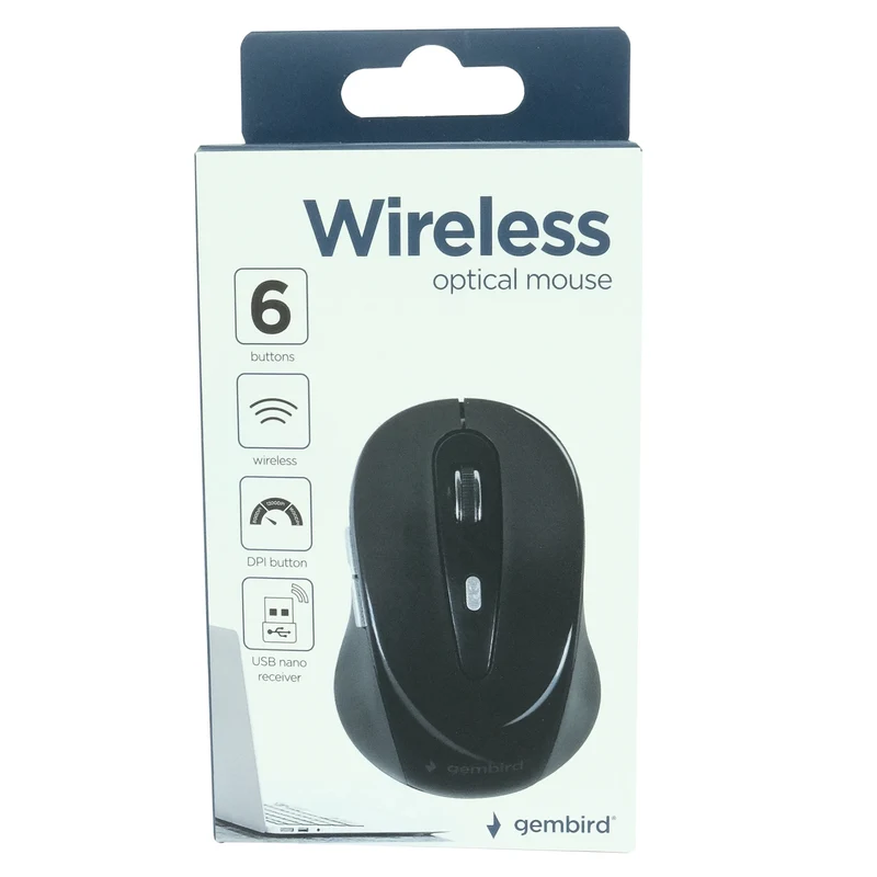 GEMBIRD - Souris - MUSW6B01 - Sans fil - USB-A