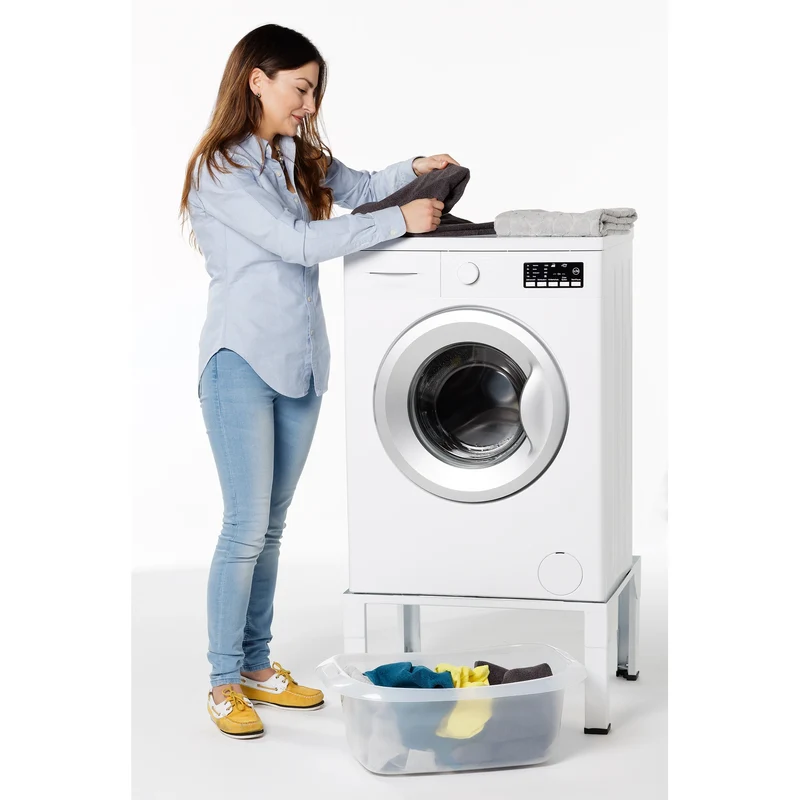 SCANPART - Rehausseur de lave-linge et sèche-linge - Blanc - 30 cm x 61 cm x 51 cm