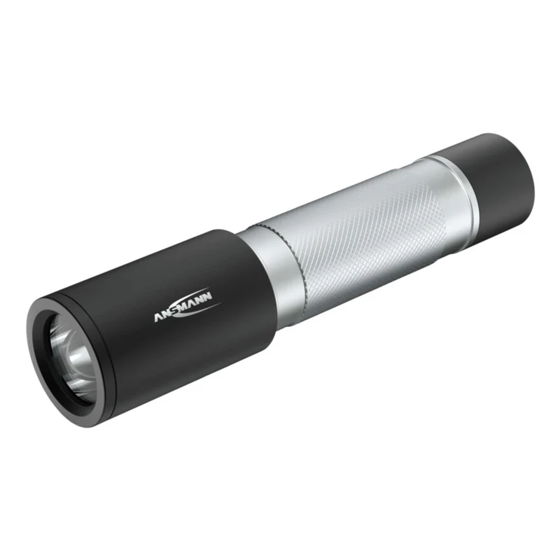ANSMANN - Lampe torche - 300B - 315 lumens - Noir + Argent - 1 pile C