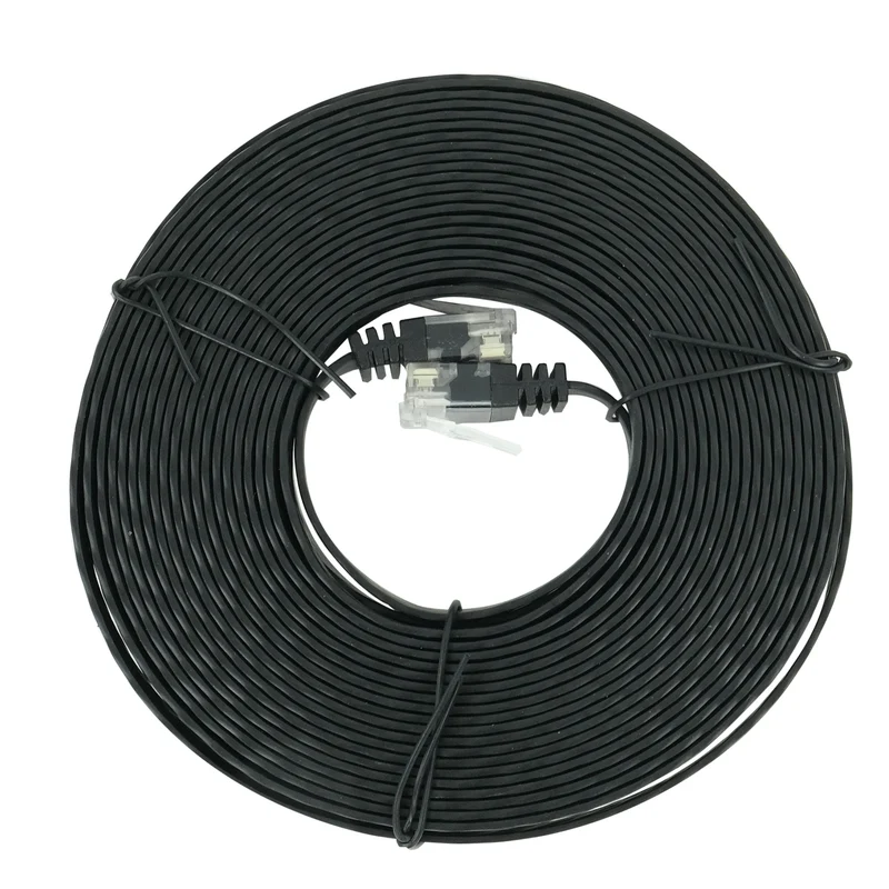 SCANPART - Câble réseau - UTP - Ultra plat RJ45 (Mâle) - RJ45 (Mâle) - 10 m