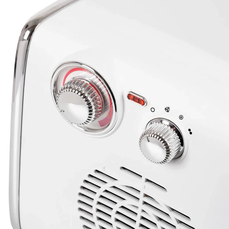 EUROM - Radiateur soufflant - 1800 W - Blanc - 3 niveaux de puissance - Modèle rétro