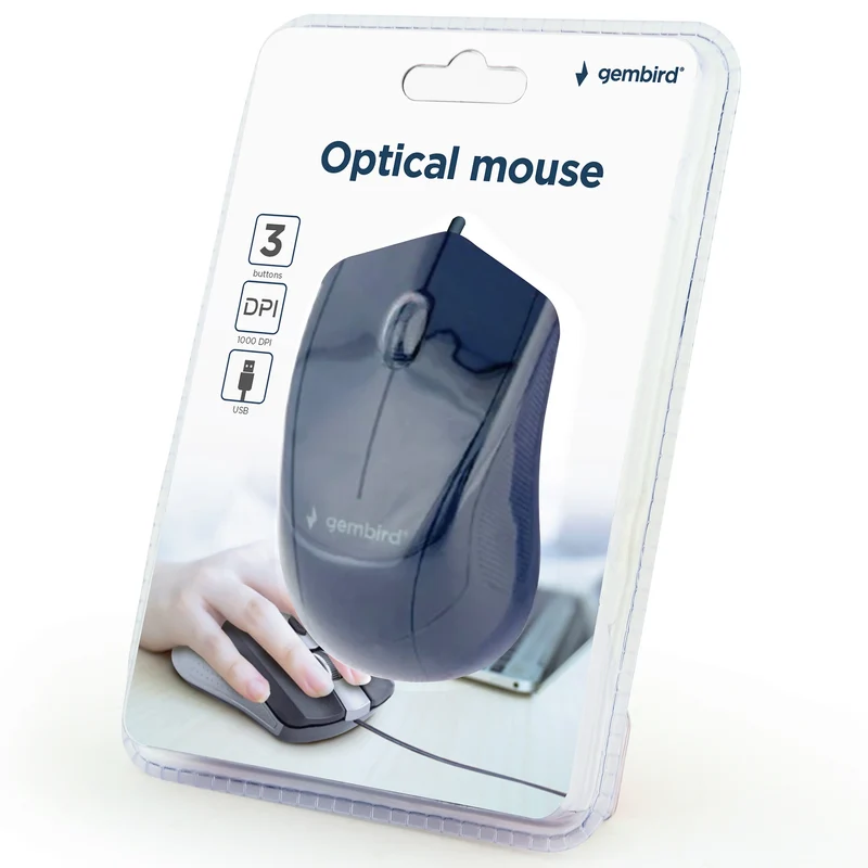 GEMBIRD - Souris - MUS3B02 - Filaire - USB-A
