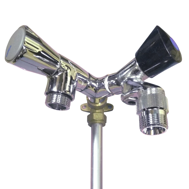 SCANPART - Robinet d'eau en Y - 1/2 x 1/2 x 1/2 x 1/2 - Argent - 1 pièce 1/2 x 1/2 x 1/2 - Argenté - 1 pièce