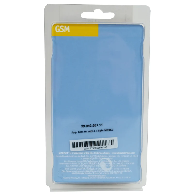 SCANPART - Câble de chargement et de données - Apple Compatible USB-C (Mâle) - Lightning (Mâle) - 1,0 m