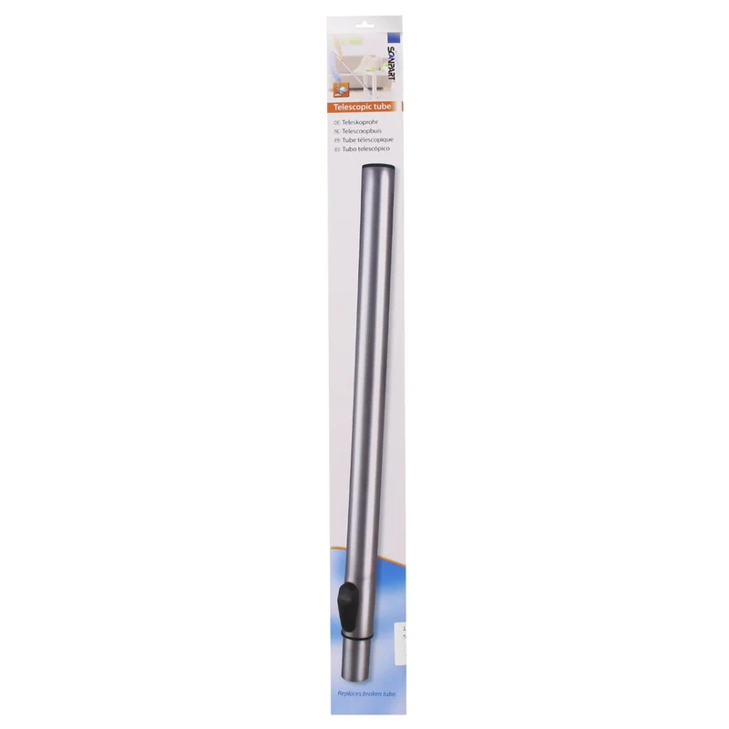 SCANPART Tube de télescope Insérer- Insérerclick Connection 35 mm - 0,6 - 1,02 m - Convient pour Bosch| Miele | Panasonic | Rowenta | Samsung | Siemens
