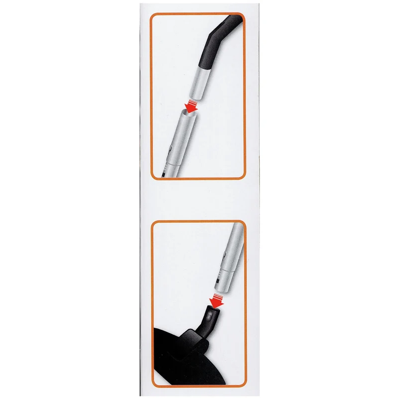 SCANPART Tube de télescope Insérer- Insérerclick Connection 35 mm - 0,6 - 1,02 m - Convient pour Bosch| Miele | Panasonic | Rowenta | Samsung | Siemens