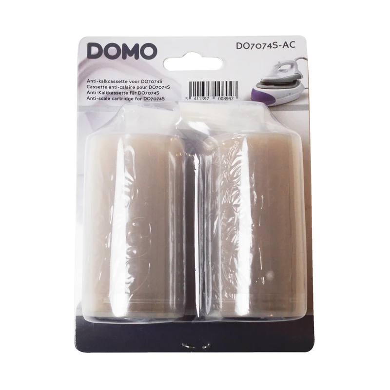 DOMO - Filtres à eau pour fer à repasser - DO7074S - 2 cartouches anticalcaires
