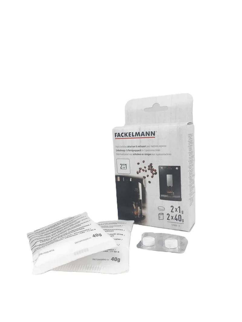 Lot de 2 détartrants pour machine expresso Fackelmann Petit déjeuner