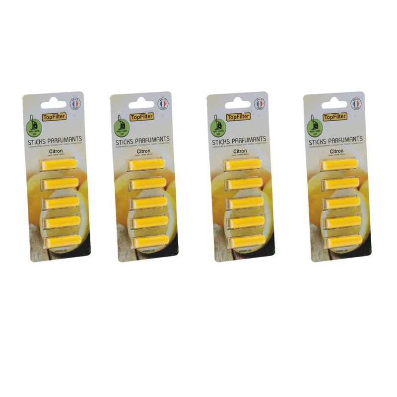 Lot de 2 désodorisants aspirateur avec 2 parfums agréable Top Filter Accessoires