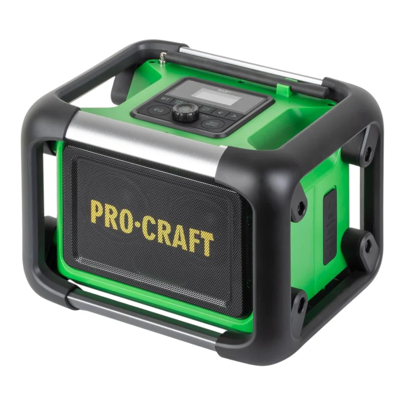 Radio de chantier Procraft PJS20bb à batterie 20 V 80 W FM DAB+ Bluetooth Solo - sans batterie, sans chargeur