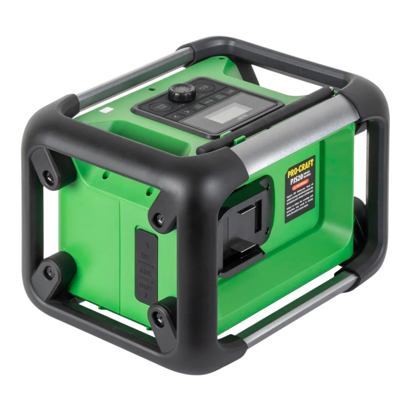 Radio de chantier Procraft PJS20bb à batterie 20 V 80 W FM DAB+ Bluetooth Solo - sans batterie, sans chargeur