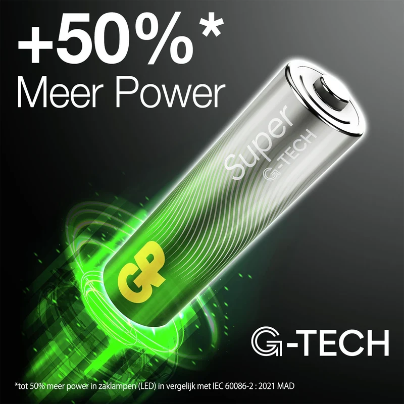 GP Super Alkaline AA | LR06 - Multipack - 10 Pièces - 1.5 V - 2900 mAh Batterie