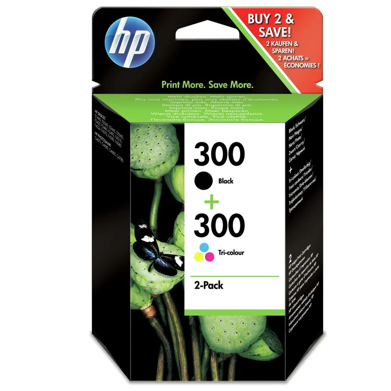 HP Cartouche d'encre 300 - Duo Pack - Noir + Couleur