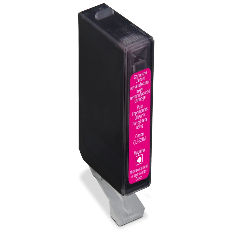 RECYCLECLUB Cartouche d'encre CLI-521M - Rouge - Remplace Canon