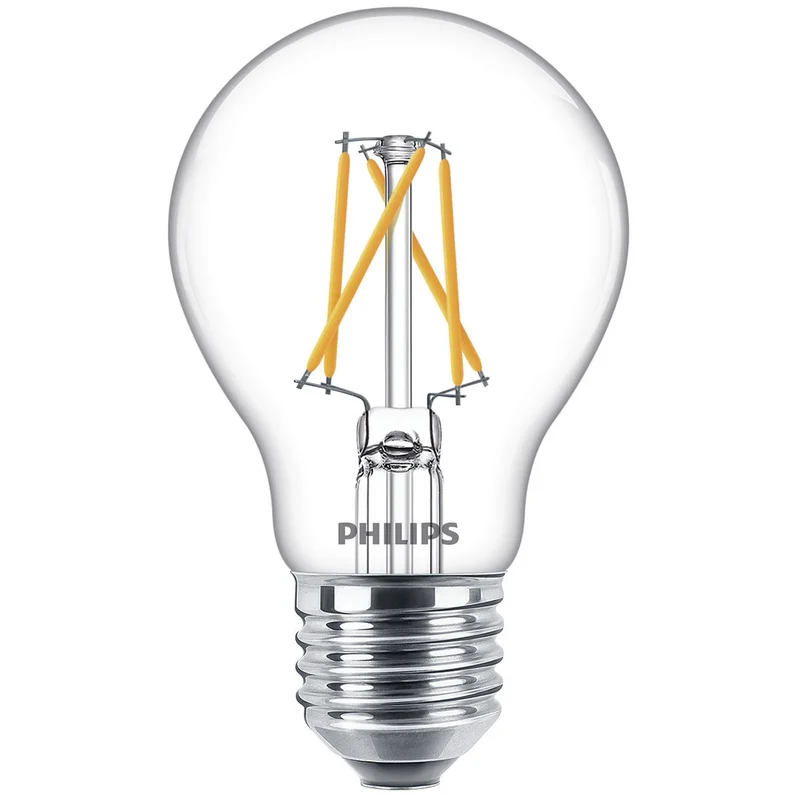 PHILIPS - Light Bulb - E27 - 60 W - 806 Lumen - 2200 K - 2700 K - Bright - Bulb - Dimmable