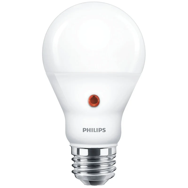 PHILIPS - Sensor Led - E27 - 60 W - 806 Lumen - 2700 K - Frosted - Bulb - Day - Night Switch