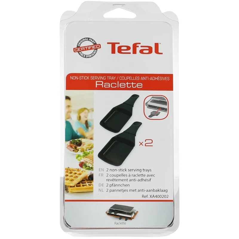 TEFAL - Poêle Gourmet - XA400202 - Noire - Carrée - Lot de 2