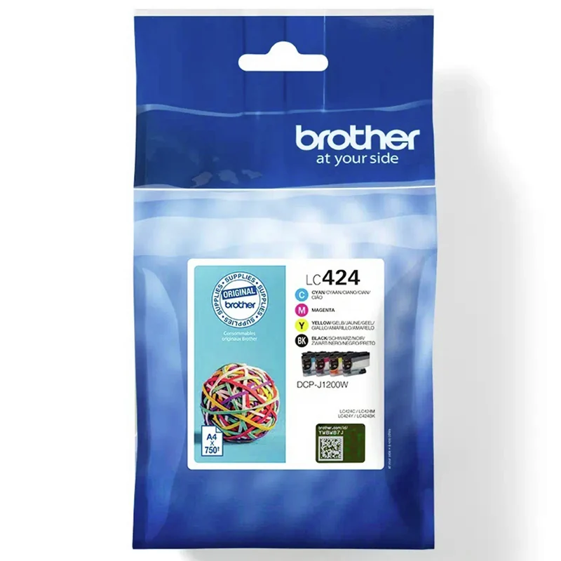 BROTHER Cartouche d'encre LC424 - Multipack - Noir + Bleu + Rouge + Jaune