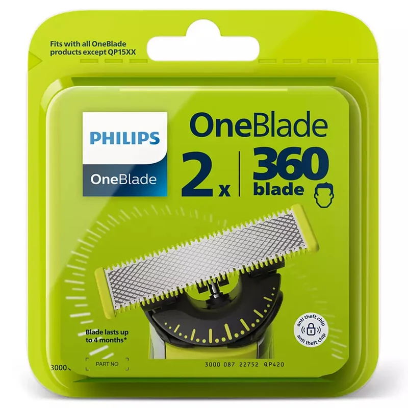 PHILIPS - QP420 - OneBlade 360 lames de rasoir - 2 Pièces