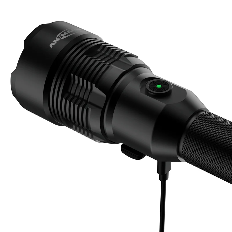 ANSMANN - Lampe torche - R12000FR - 12000 lumens - Noire - Rechargeable