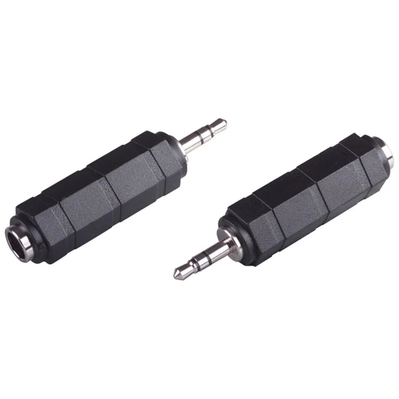SCANPART - Prise - Adaptateur - Adaptateur casque stéréo | 3 broches 3.5 mm Jack (Mâle) - 6.5 mm Jack (Femelle) - Adaptateur casque stéréo | 3 broches