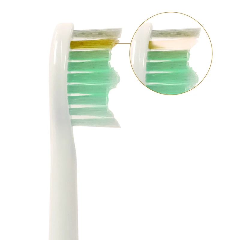 SCANPART - Brossettes - Active Clean - Compatible avec Philips Sonicare - 4 Pièces - Blanc - HX6064