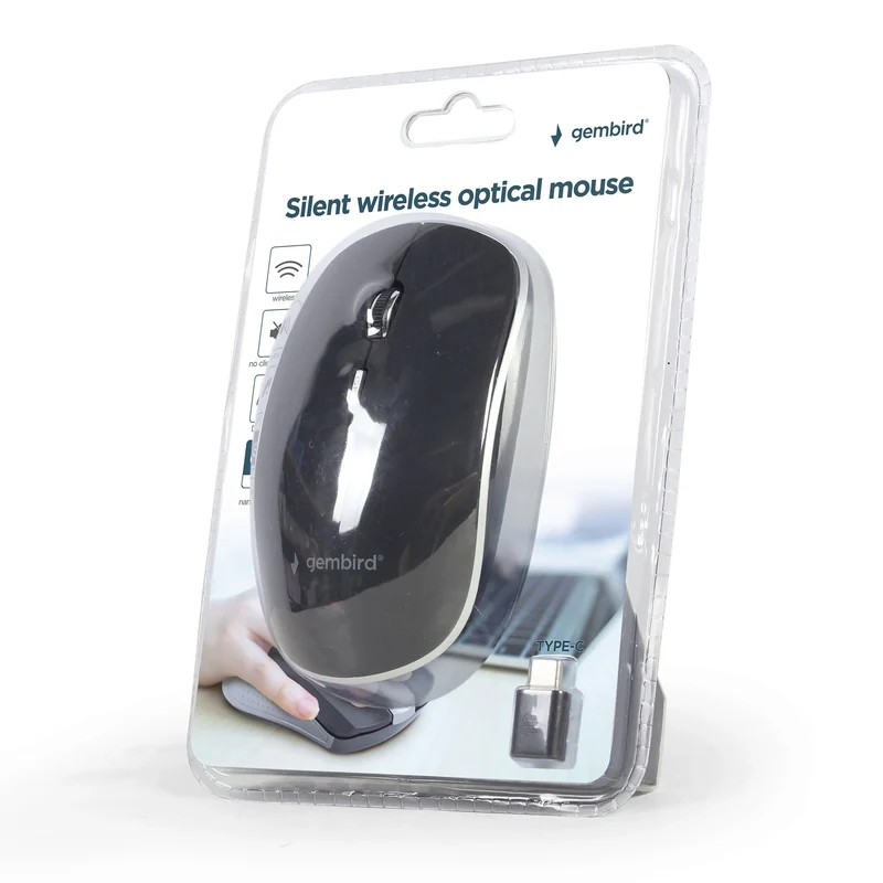 GEMBIRD - Souris - MUSW4BSC01 - Sans fil - USB-C
