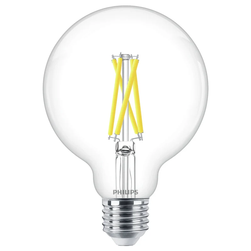 PHILIPS - Light Bulb - E27 - 60 W - 806 Lumen - 2200 K - 2700 K - Bright - Bulb big - Warm Glow