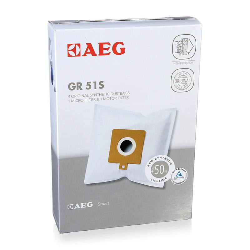 AEG GR51S - 4 Sacs d´aspirateur - 1 Microfiltre - 1 Filtre Moteur