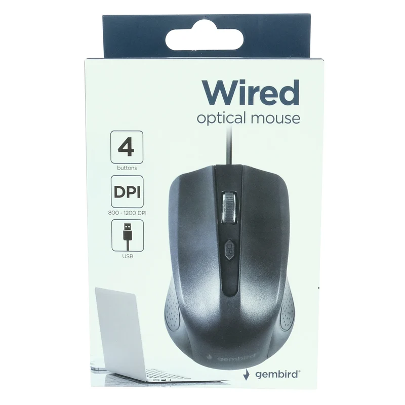 GEMBIRD - Souris - MUS4B01 - Filaire - USB-A
