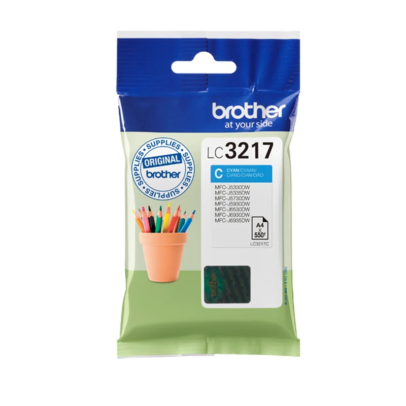 BROTHER Cartouche d'encre LC3217C - Bleu