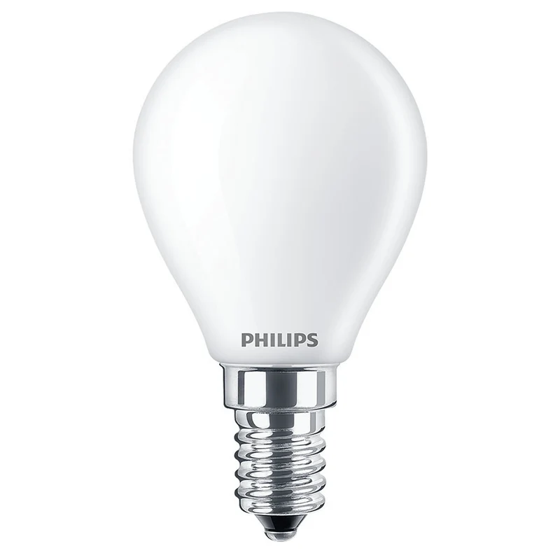 PHILIPS - Light Bulb - E14 - 40 W - 470 Lumen - 2200 K - 2700 K - Frosted - Bulb - Warm Glow