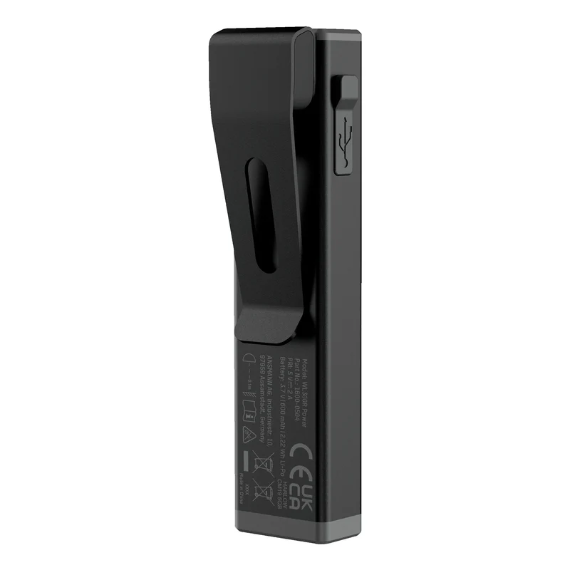 ANSMANN - Lampe torche - 500R - 500 lumens - Noire - Rechargeable