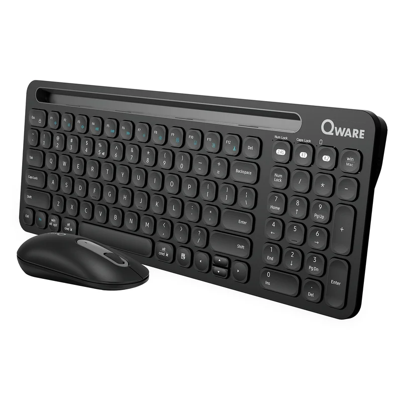 QWARE - Souris et clavier - Florence - Sans fil - USB-A | Bluetooth