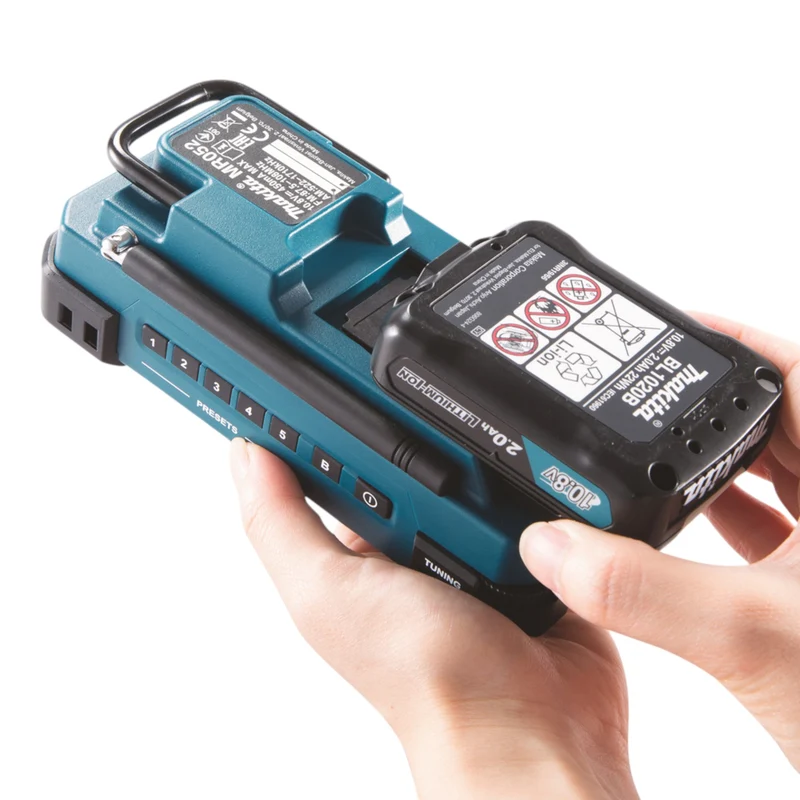 Radio sans fil Makita DEBMR 052 12 V max. FM / AM / AUX Solo - sans batterie, sans chargeur