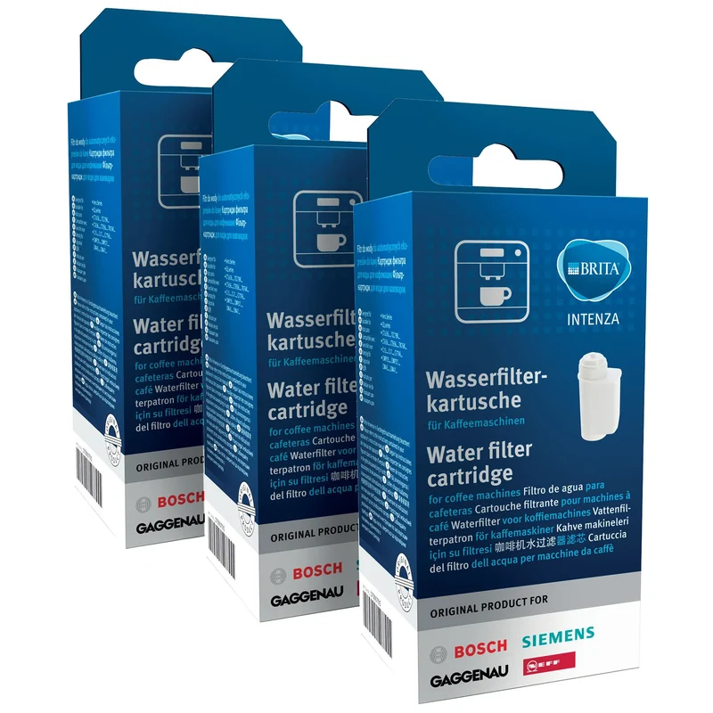 Brita Intenza Filtre à eau enfichable applicable dans les machines à café de Bosch Siemens|Bosch|Siemens|Gaggenau|Neff - Multi Pack