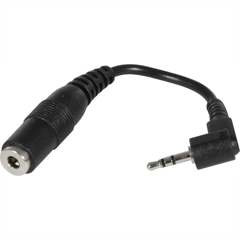 SCANPART - Câble audio - Câble adaptateur - 2.5 mm Jack (Mâle) - Perpendiculaire - 3.5 mm Jack (Femelle) - 0,1 m
