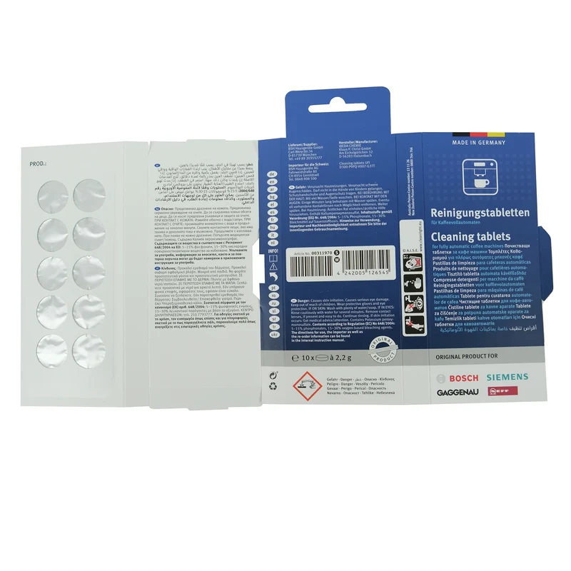 BOSCH SIEMENS - Coffee Cleaner TCZ8001N - Tablet Multi pack - 10 Pieces of 2,2 g