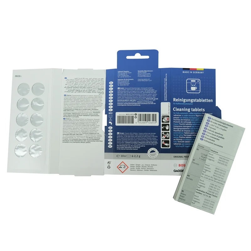 BOSCH SIEMENS - Coffee Cleaner TCZ8001N - Tablet Multi pack - 10 Pieces of 2,2 g