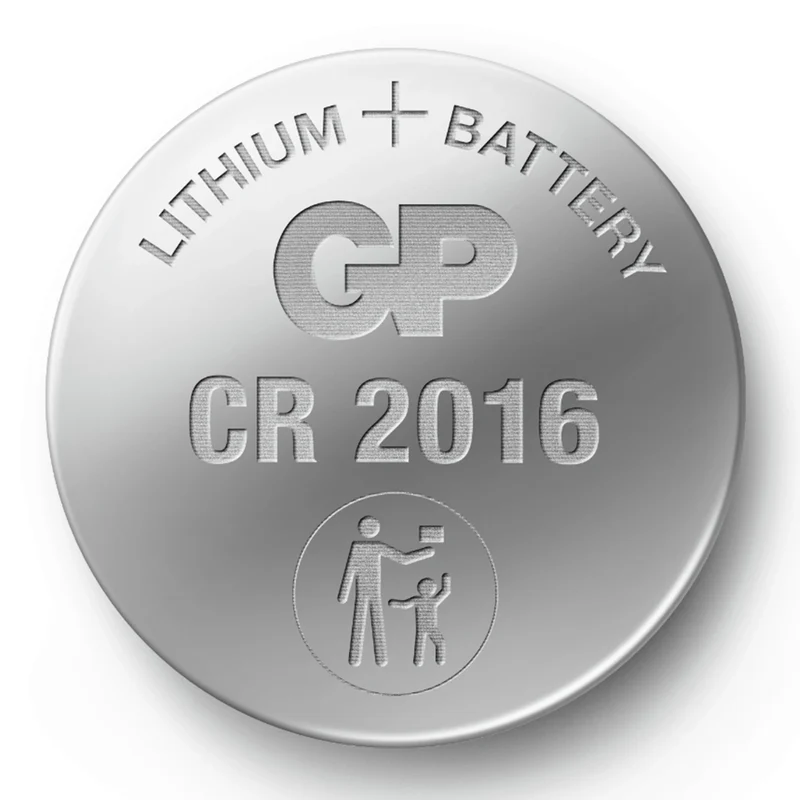 GP Lithium CR2016 - Multipack - 5 Pièces - 3 V - 90 mAh - Cellule bouton