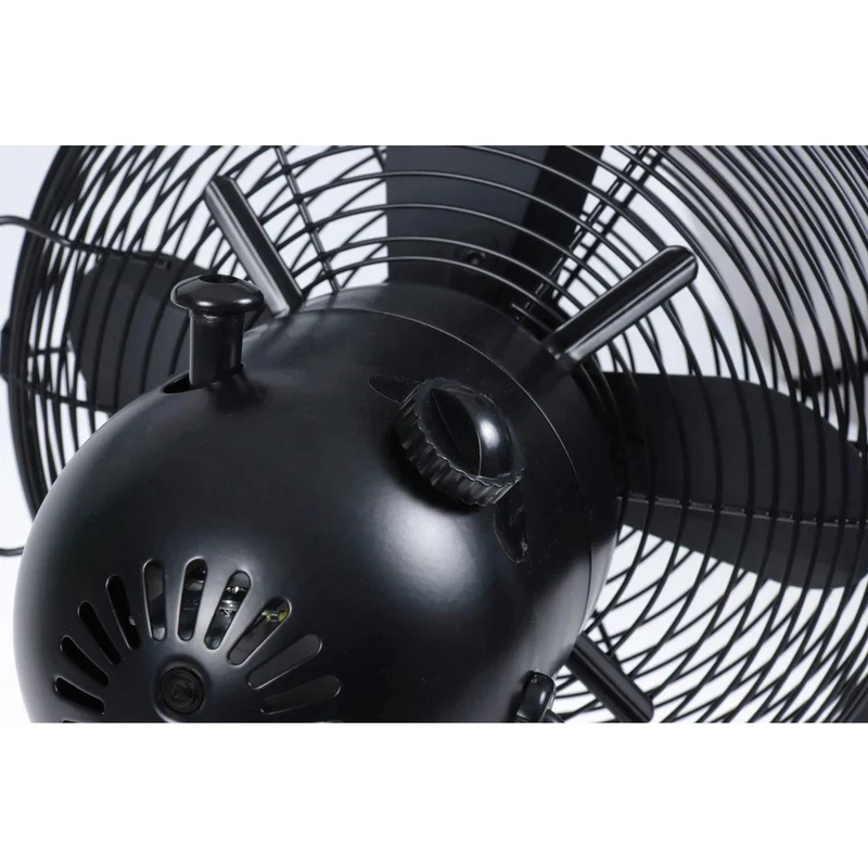 EUROPEL - Ventilateur - Noir - Modèle de table - Rotatif - 3 vitesses