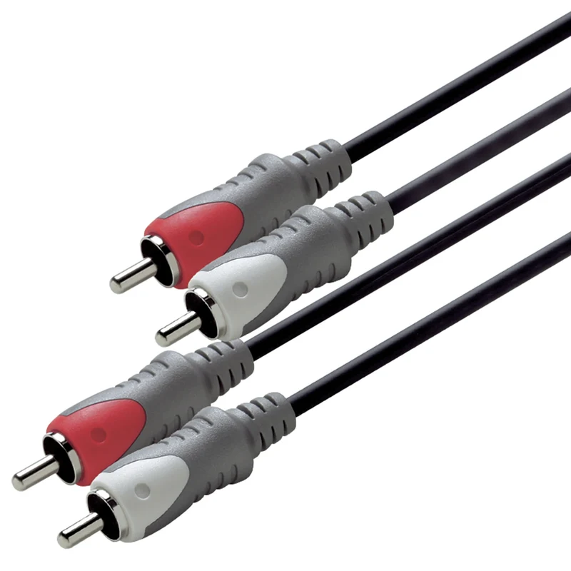 SCANPART - Câble audio - 2 x Bouchon Tulipe (Mâle) - 2 x Bouchon Tulipe (Mâle) - 10 m