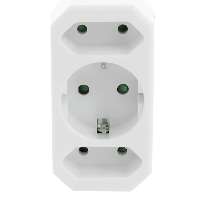 SCANPART - Adaptateur prise - 2 prises UE | 1 prise Euro vers prise UE - Orientation verticale