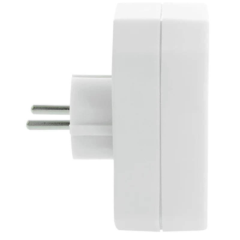 SCANPART - Adaptateur prise - 2 prises UE | 1 prise Euro vers prise UE - Orientation verticale